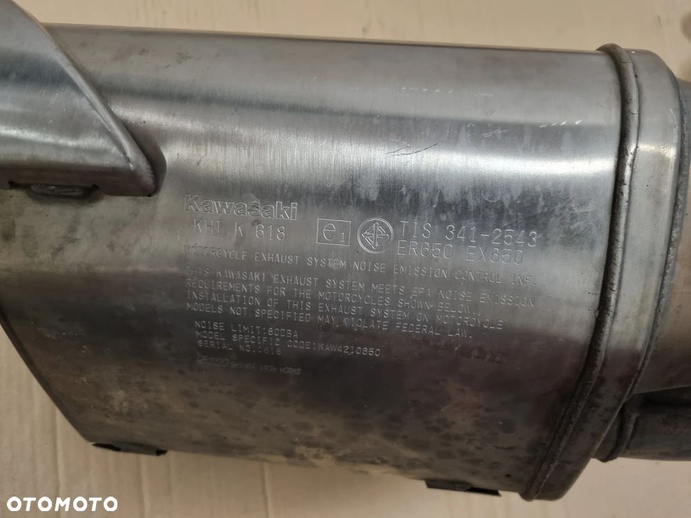 Kawasaki ER 650 EX 650 Tłumik Wydech Kolektor 341-2543 - 4