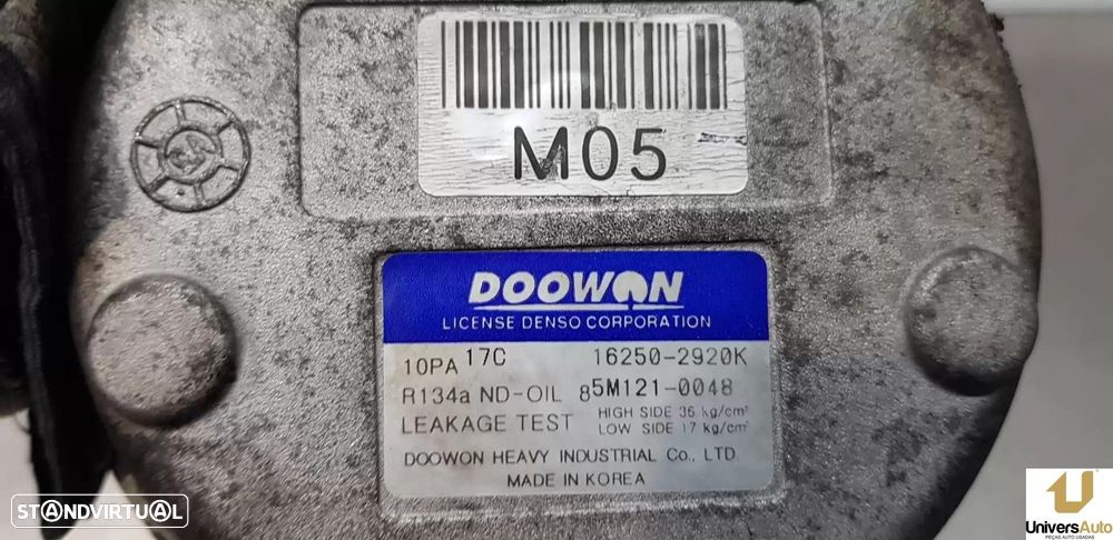 COMPRESSOR AR CONDICIONADO KIA SPORTAGE 2006 -977012E500 - 1