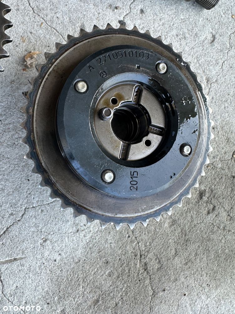 mercedes 1,8 kompressor m271 silnik koła zębate wałki osprzęt rura kolektor odma przewod pompa rozrusznik - 24