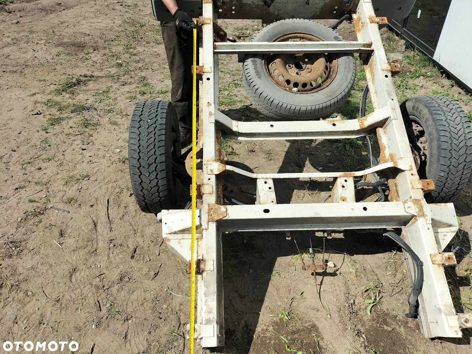 RAMA OŚ BELKA ZAWIESZENIA TYŁ KOŁA NA PRZYCZEPKĘ TRANSPORTER T5 DOKA - 11