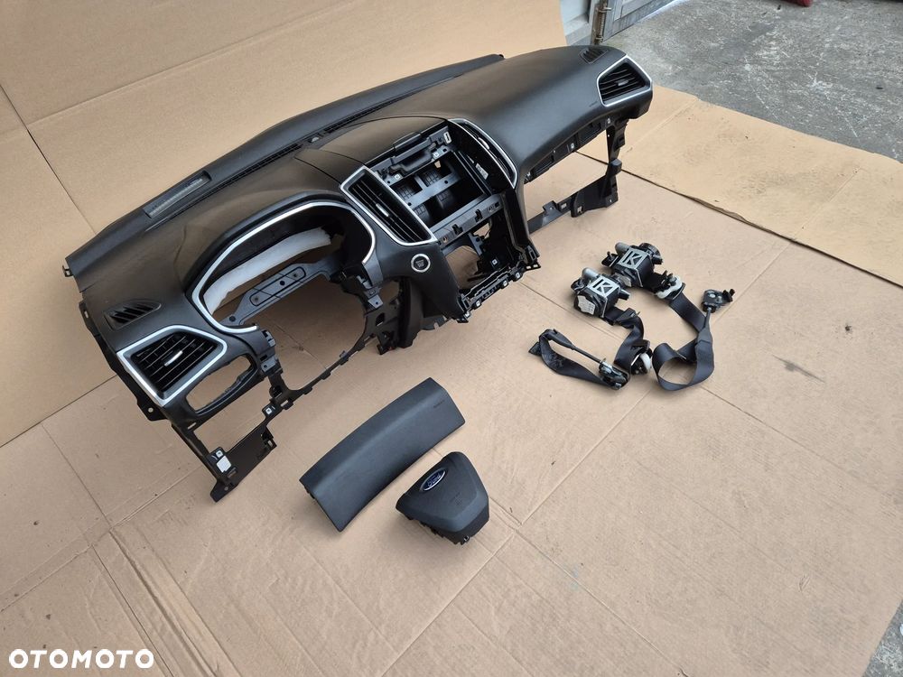 FORD EDGE MK2 KONSOLA PODUSZKI AIRBAG KOLANOWA PASY KOMPLET IDEALNE ORYGINALNE - 2