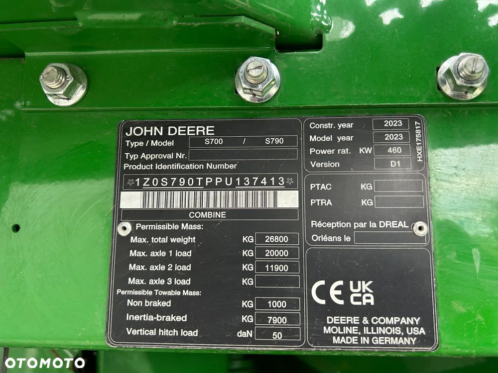 John Deere S790 - 14