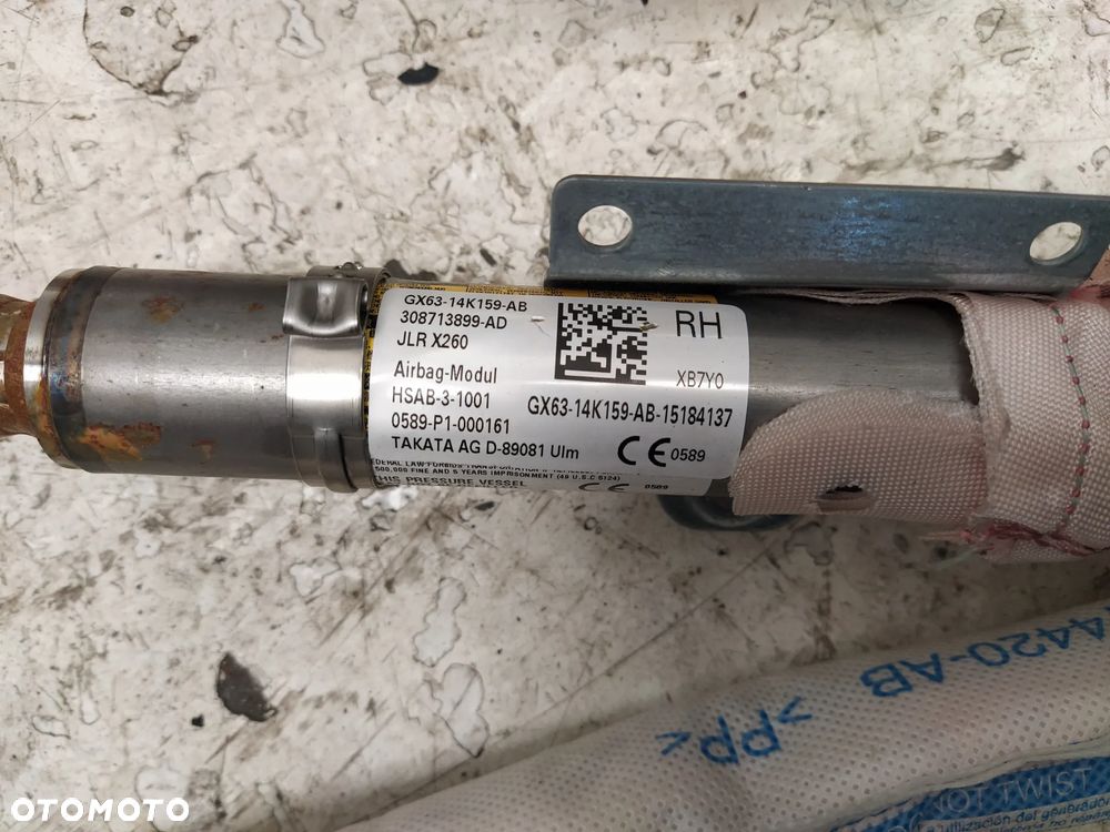 JAGUAR XE X260 KURTYNA POWIETRZNA AIRBAG PRAWA LEWA ORYGINAŁ - 3