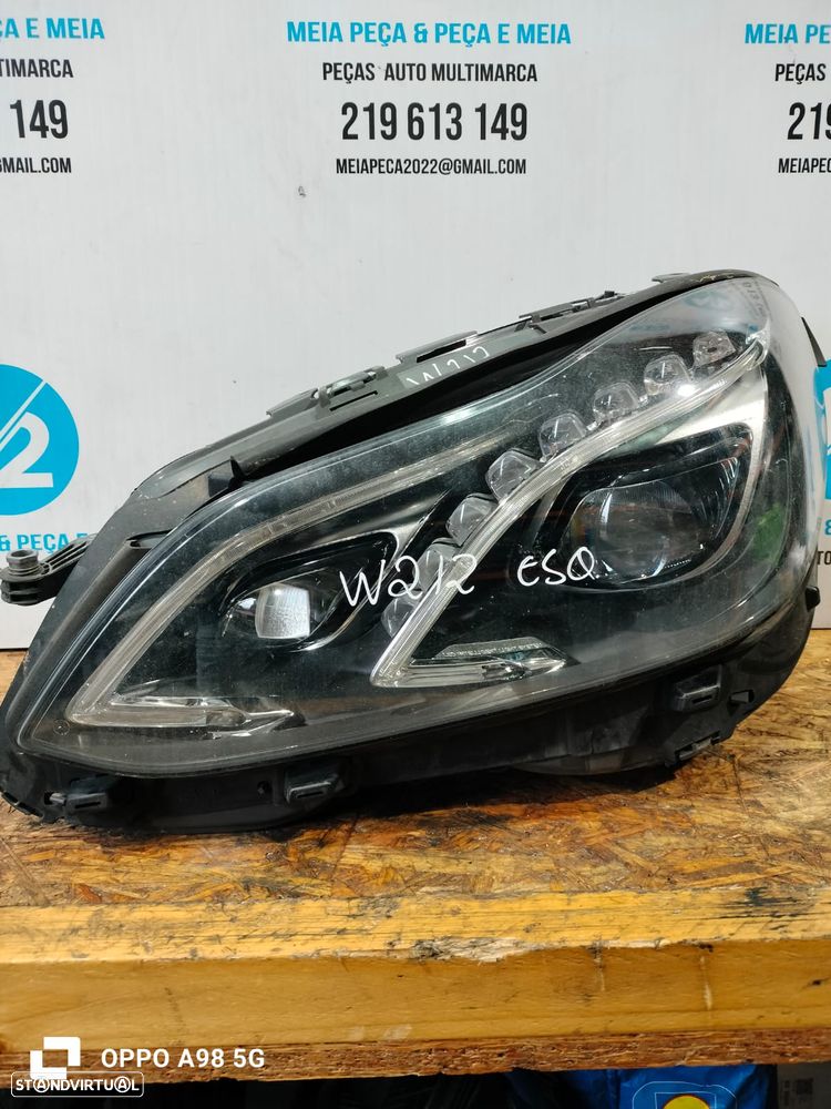 Farol frente esquerdo  Led Mercedes W212 de 2014 - 1