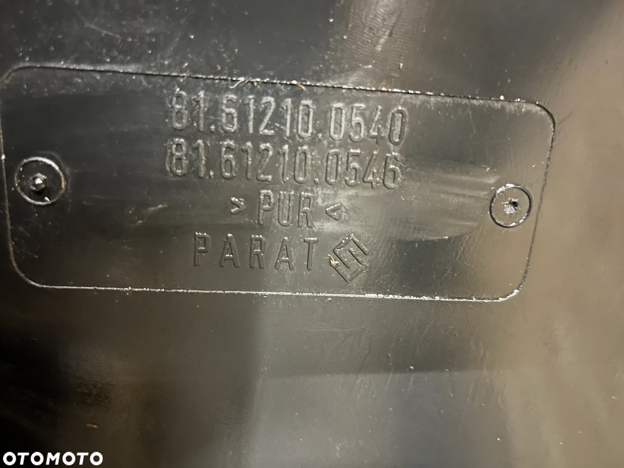 Błotnik, nadkole, chlapacz prawy MAN TGM, TGL Euro 6, 81612100540, 81612100546 - 7