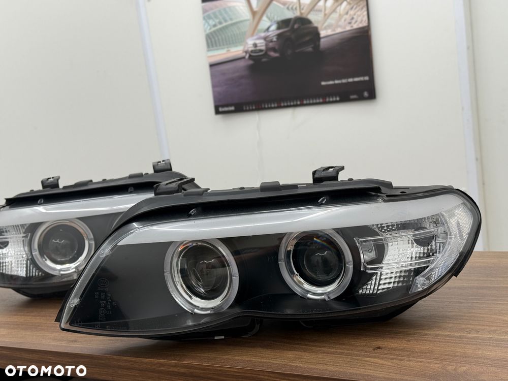 Lampy przód przednie x5 e53 lift ringi led Jak Nowe xenon - 3
