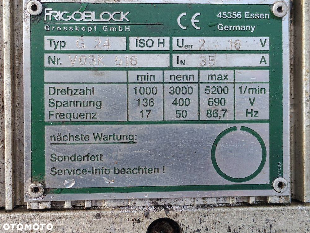 AGREGAT CHŁODNIA KOMPLET FRIGOBLOCK VOLVO FH FM FRIGOBLOCK G24 FK13 DP132 - 9