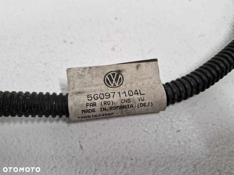 VW GOLF VII WIĄZKA INSTALACJA CZUJNIKI PARKOWANIA PDC TYŁ 5G0971104L 34D919275A - 4