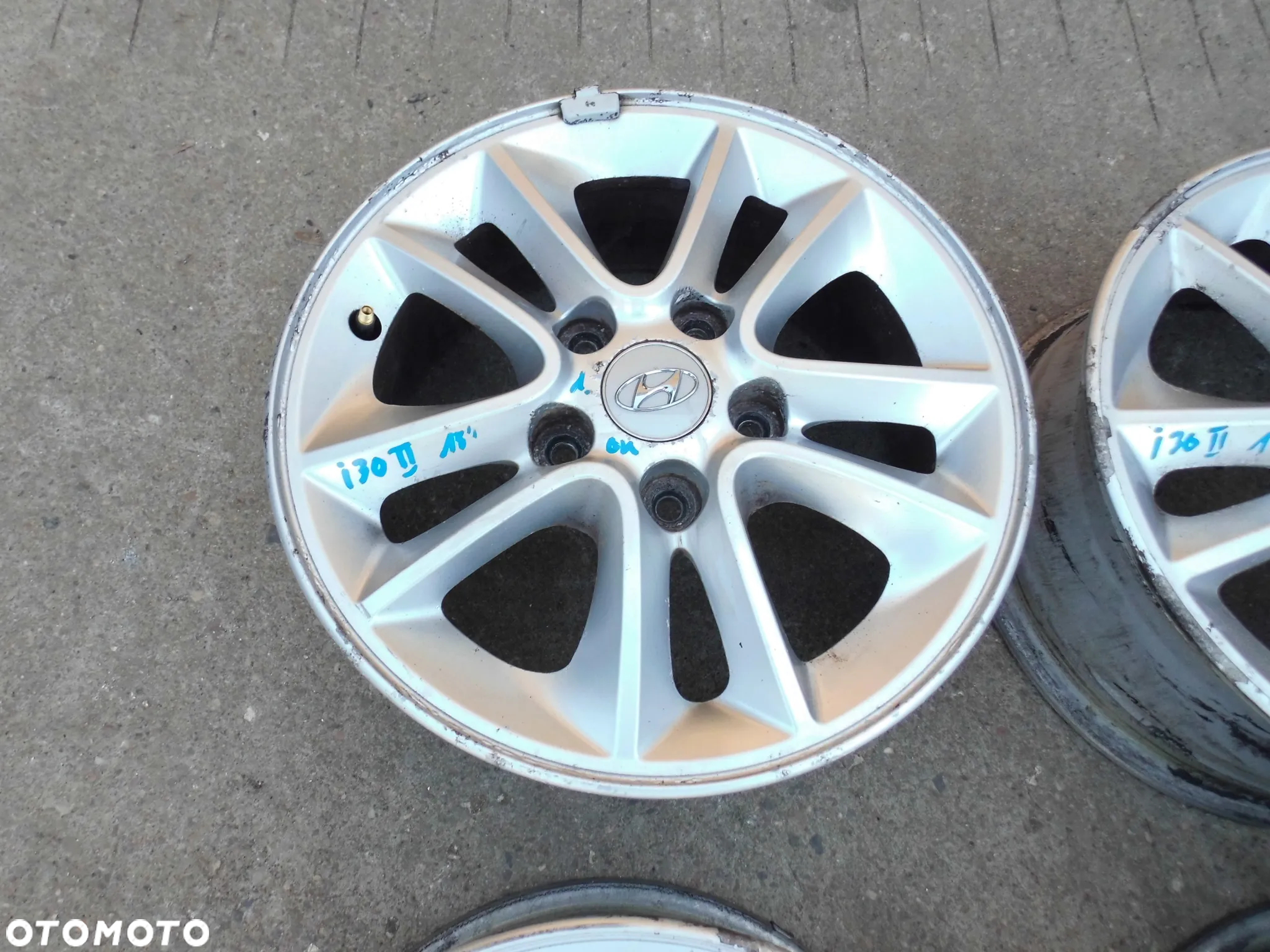 FELGI ALUMINIOWE KIA VENGA CEED I LIFT II HYUNDAI I30 I II 15 CALI ORYGINAŁ - 2