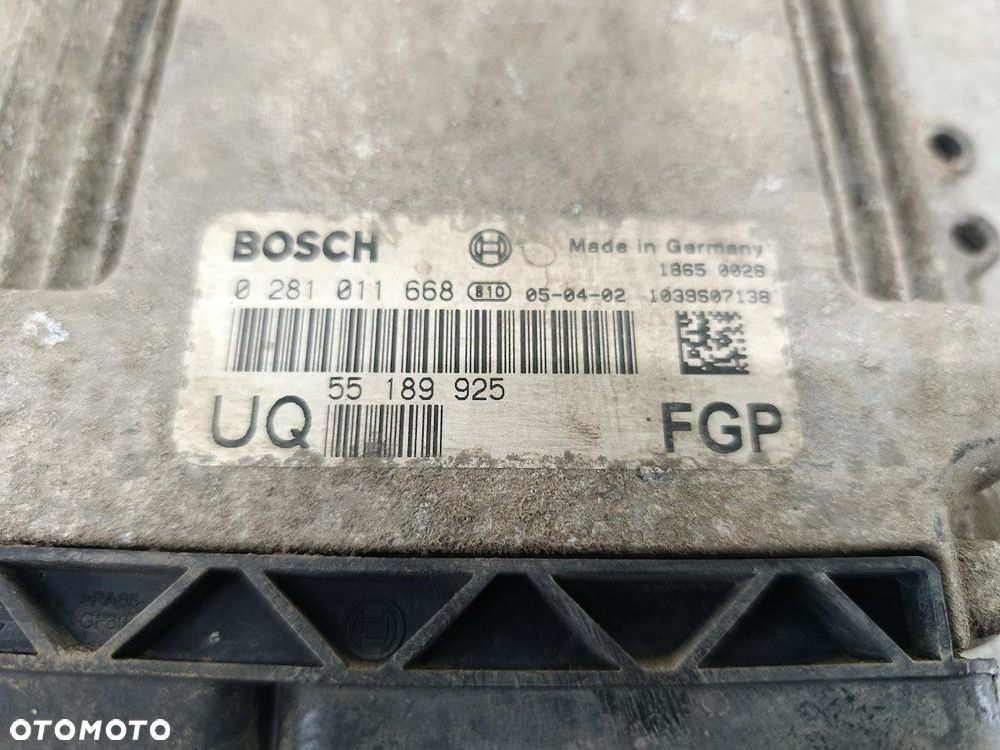 KOMPUTER, STEROWNIK OPEL ASTRA H 55189925 0281011668  BOSCH 1.9 CDTI - 6