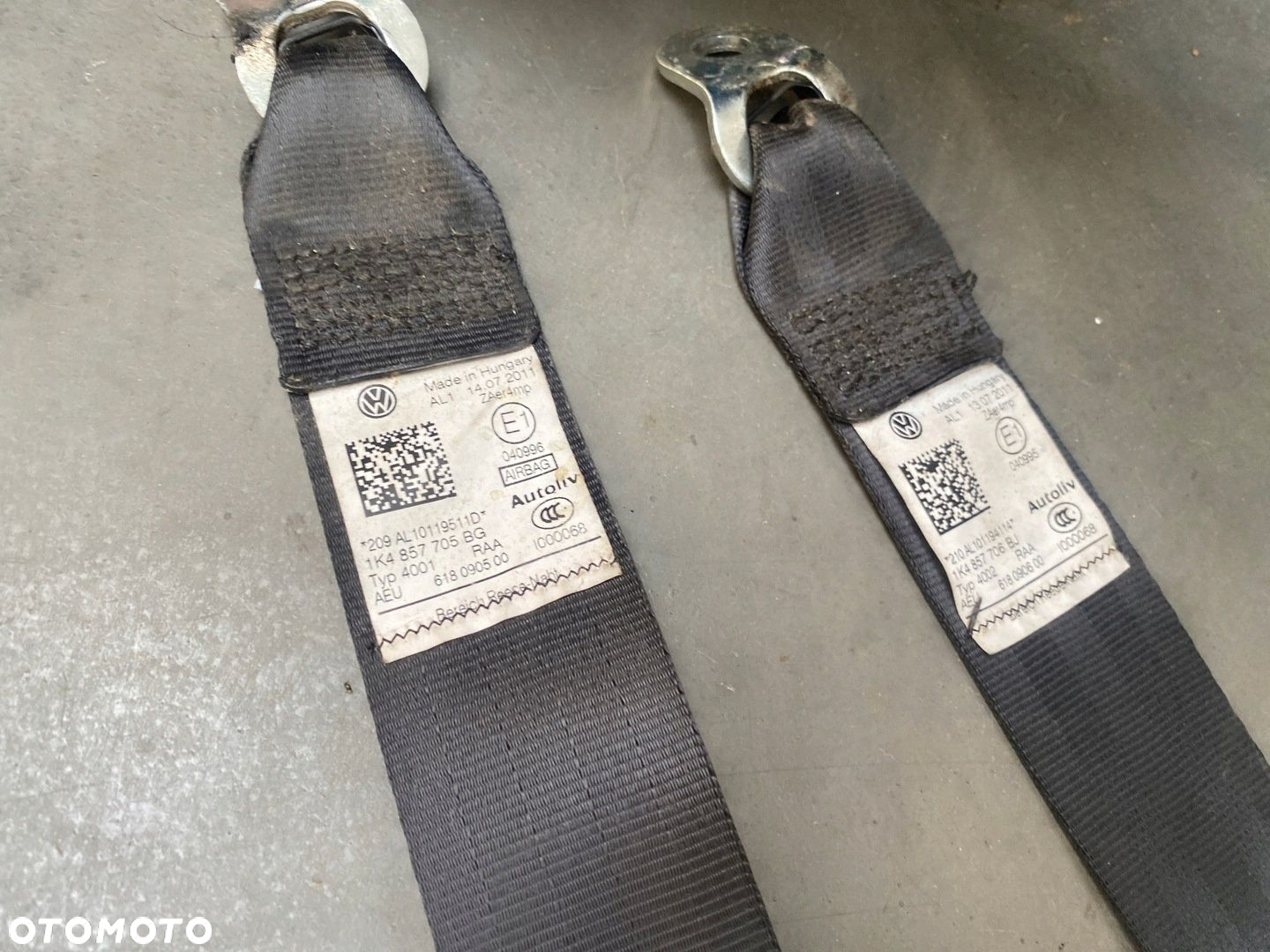 VW GOLF VI KONSOLA PODUSZKA PASY SENSOR - 8