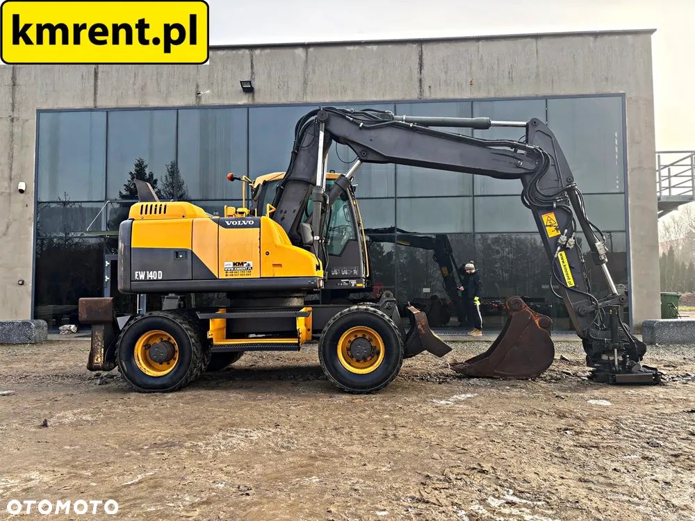 Volvo EW 140 D KOPARKA KOŁOWA GŁOWICA OBROTOWA ZE SZCZYPCAMI 2012R | Volvo ew160 , komatsu pw148 , JCB 145 175 , cat 313 316 , mecalac 15mwr - 23