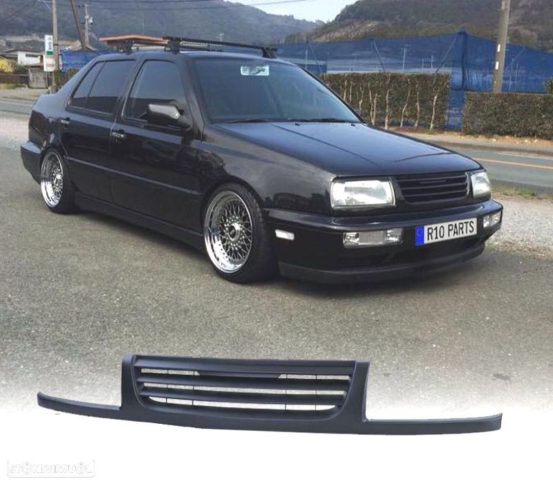 GRELHA FRONTAL VOLKSWAGEN VW VENTO 92-98 PRETA SEM SÍMBOLO - 1