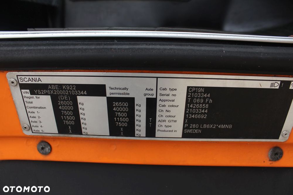 Scania P280 6x2 ŚMIECIARKA ZOELLER MEDIUM XL-S EURO 6 Z NIEMIEC - 34