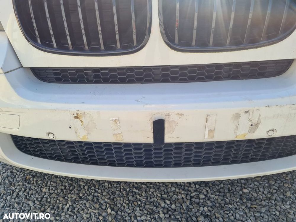 Bara fata BMW X5 E70 Facelift 2010 - 2013 ALB (1283) Diesel model cu spalatoare far - 2