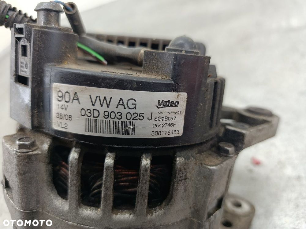 ALTERNATOR SKODA FABIA II 03D903025J SG9B057  VALEO 1.2 HTP - 2