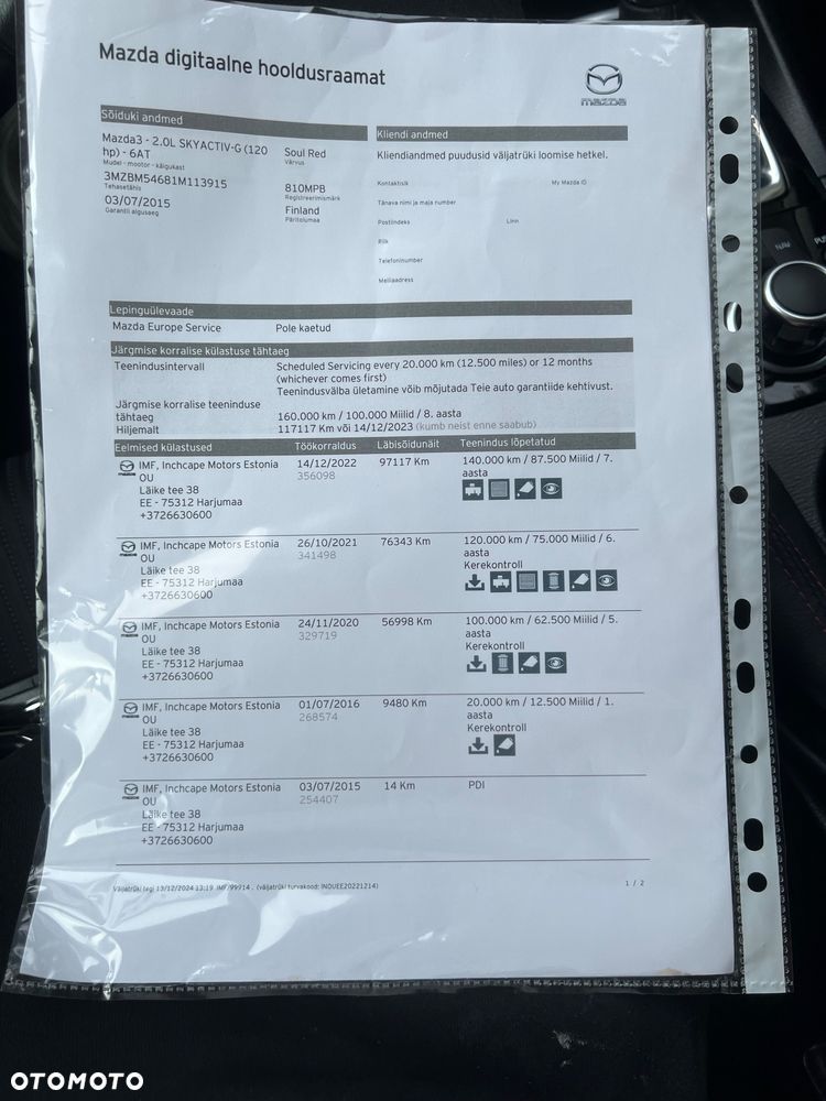 Mazda 3 SKYACTIV-G 120 Automatik Exclusive-Line - 23