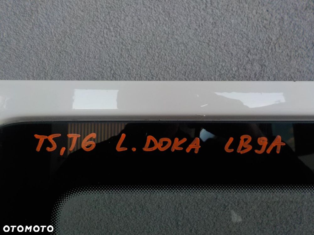 VW T5 T6 DOKA DUBELKABINA DRZWI TYŁ TYLNE LEWE KOMPLETNE - 5