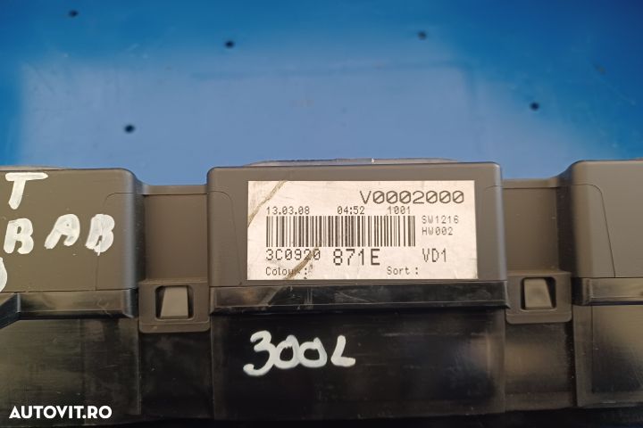 Ceasuri bord 3C0920871E Volkswagen VW Passat B6 [2005 - 2010] Sedan 4 - 5