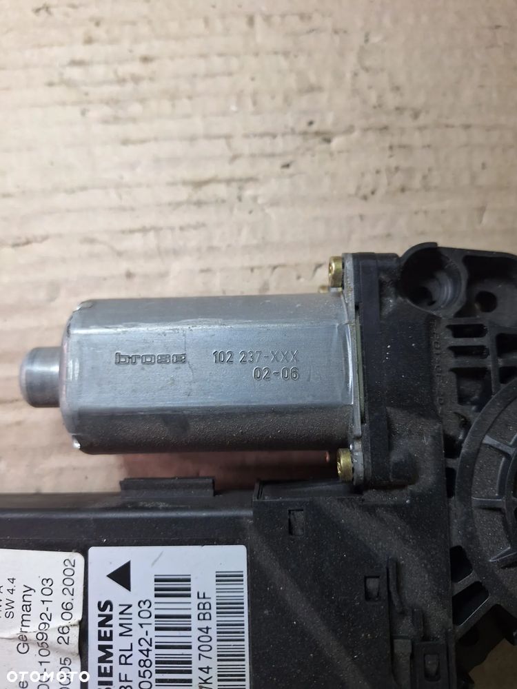 silniczek szyby lewy przód 8E2959801B AUDI A4 B7 B6 - 4