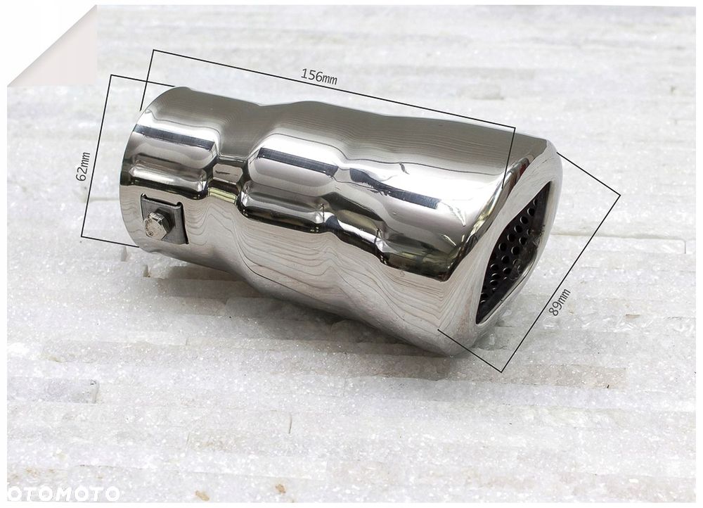 końcówka wydechu nierdzewka otwór montażowy 35-62 - 9