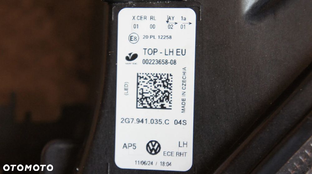 PRZEDNIA LEWA LAMPA VW TAIGO FULL LED 2G7941035C 04S - 10