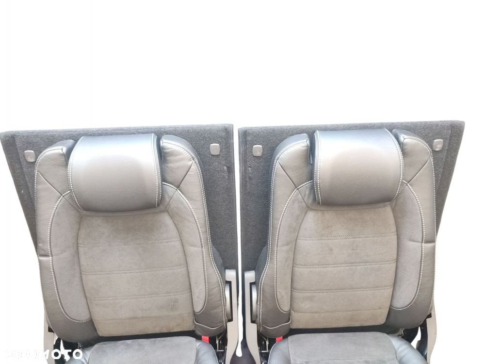 FOTELE 3 RZĄD PASY KOMPLET FORD GALAXY MK2 LIFT (2009-2015) PÓŁSKÓRA - 3