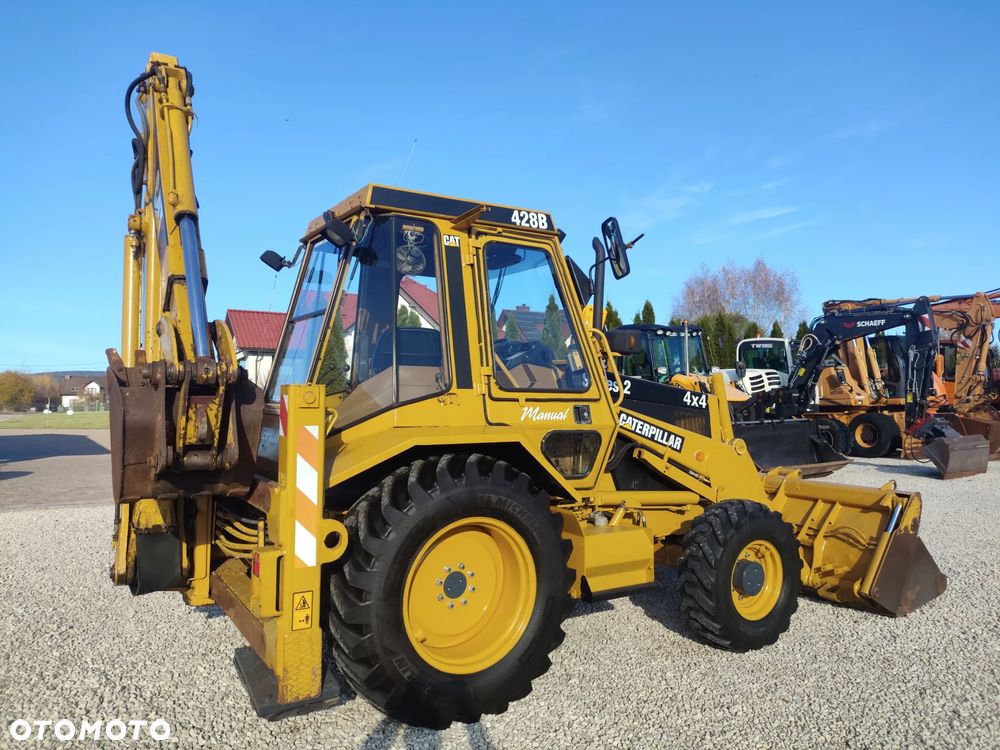 Caterpillar 428B , KOPARKO-ŁADOWARKA  , NOWE OPONY , Z FIRMY PAŃSTWOWEJ , STAN SUPER - 3