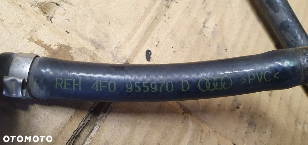 Przewód wąż spryskiwaczy lamp Audi A6 C6 4F0955970D - 6