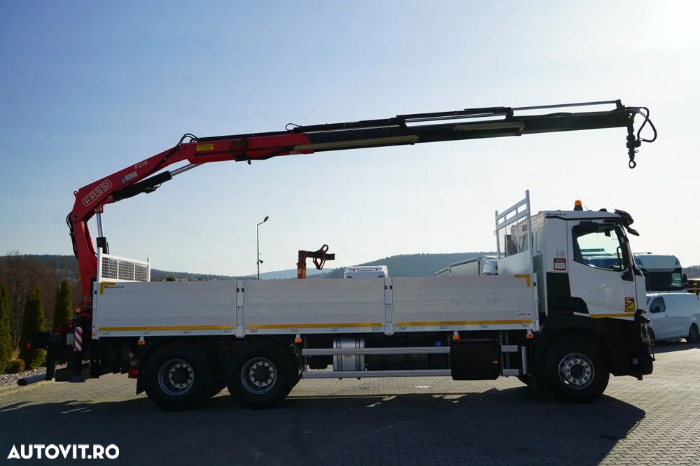 Renault C 430 / 6x4 / 7,2 M LIVRARE + CUPĂ FASSI F215A / EXTENSIE 10 M / RADIOCOMANDĂ / FURCĂ / ROTATOARE - 5