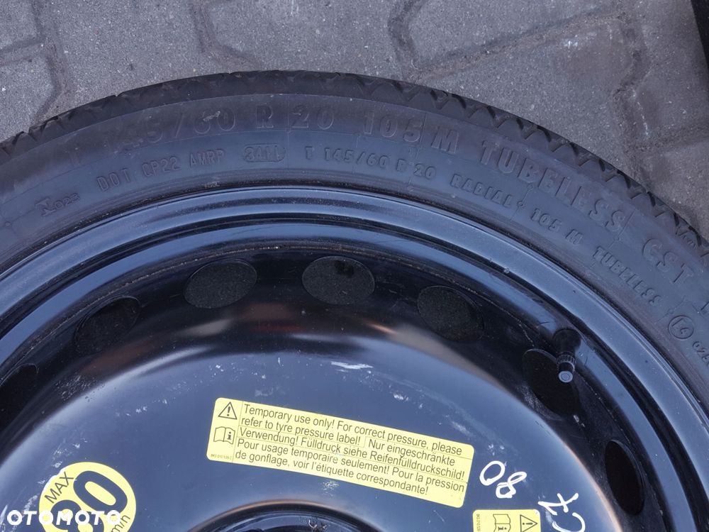 AUDI A6 C7 10-18r AUDI A7 18r- KOŁO DOJAZDOWE r20 LEWAREK KLUCZ UCHO - 6