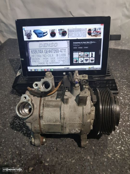 Compressor Ar Condicionado BMW 320D 120D 520D 2.0D Com Motor N47 X1 X3 318D 118D - 2