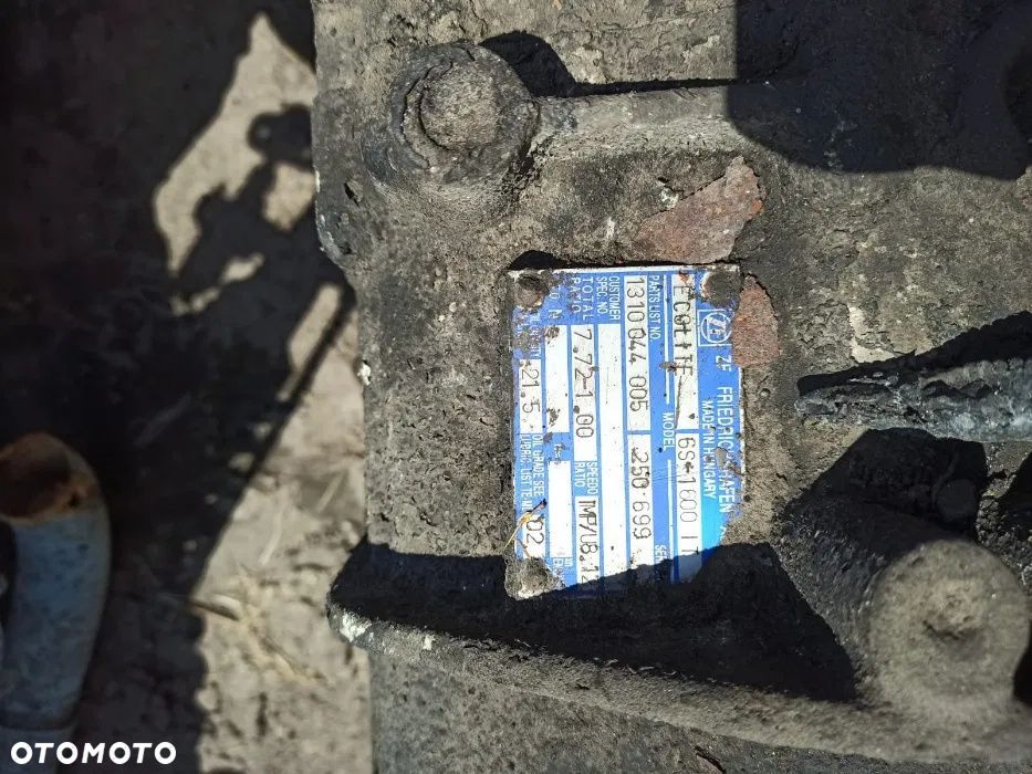 Skrzynia biegów ZF 6s1600, RETARDER ratio 7.72-1.00 - 3