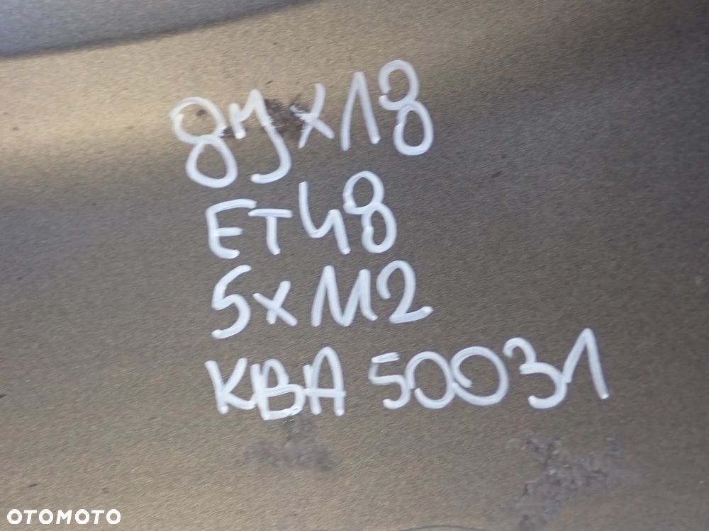 FELGI ALUMINIOWE AZE AUDI / SKODA / VW  8JX18  ET 48  5X112  KBA50031 - 10