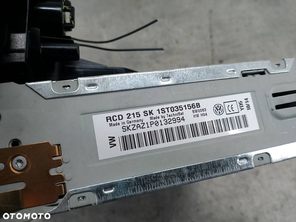 RADIO  SKODA CITIGO 1ST035156B  RCD215 - 4