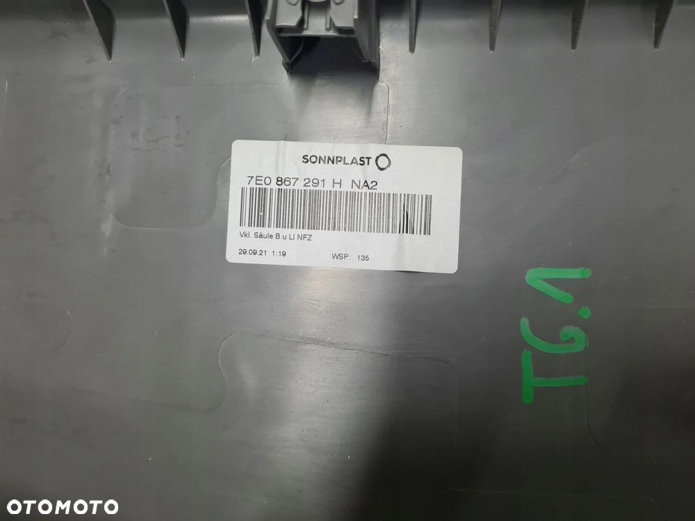 VW T6.1 tapicerka osłona słupka B LEWA DOLNA 7E0867291H PALLADIUM GRAU - 3