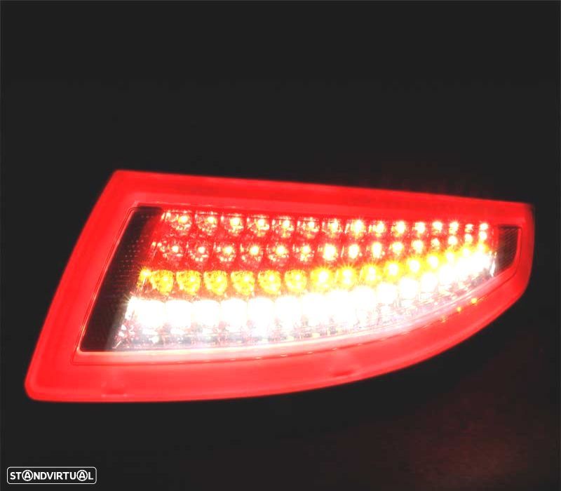 FAROLINS TRASEIROS LED PORSCHE 911 997 04-08 ESCURECIDOS - 2