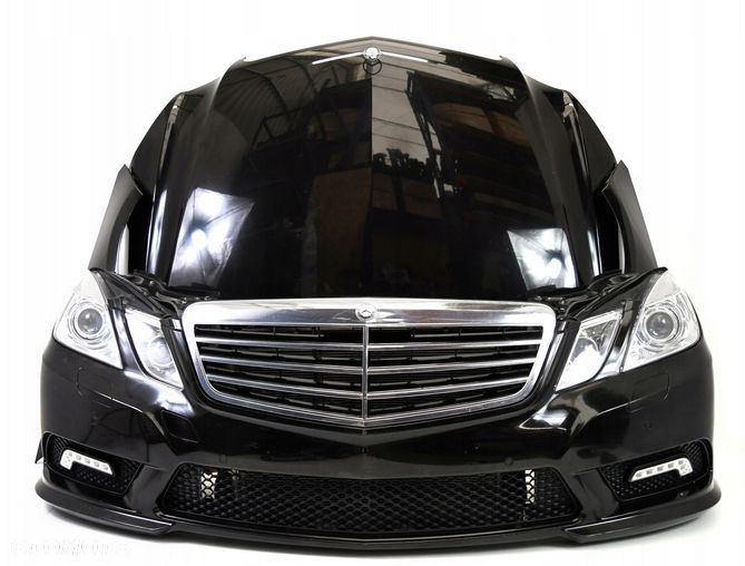 MERCEDES W212 AMG KOMPLETNY PRZOD MASKA BLOTNIKI PAS CHŁODNICE - 1