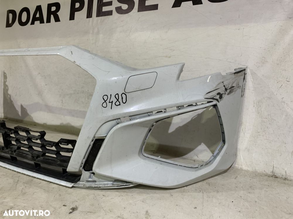 Bara fata Audi A3, S-Line, 2019, 2020, 2021, 2022, 2023, 2024, cod origine OE 8Y0807437F, cu gauri pentru spalatori faruri. - 3