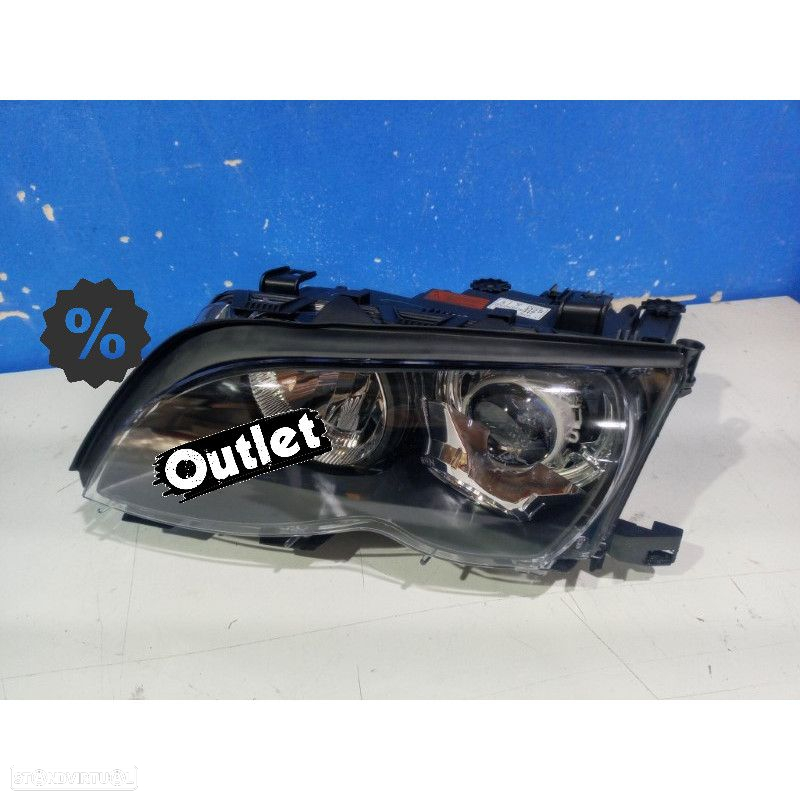 R147123C1 FAROL ESQ XENON BMW E46 4P 01-05 FUNDO ESCURO - 6