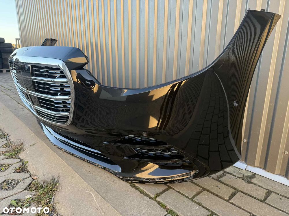 Mercedes Benz S Klasa W223 Zderzak Przód Przedni AMG 6xPDC 346 Onyx Black - 4