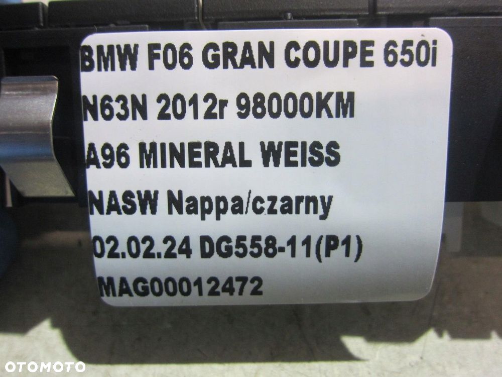 BMW 6 F06 F07 F10 F11 PANEL ASYSTENT KIEROWCY PASA 61319220149 9220039 - 8