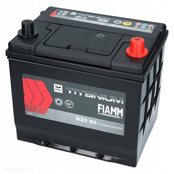Akumulator FIAMM BLACK D23 12V 60Ah 540A EN - 15 kg - 5