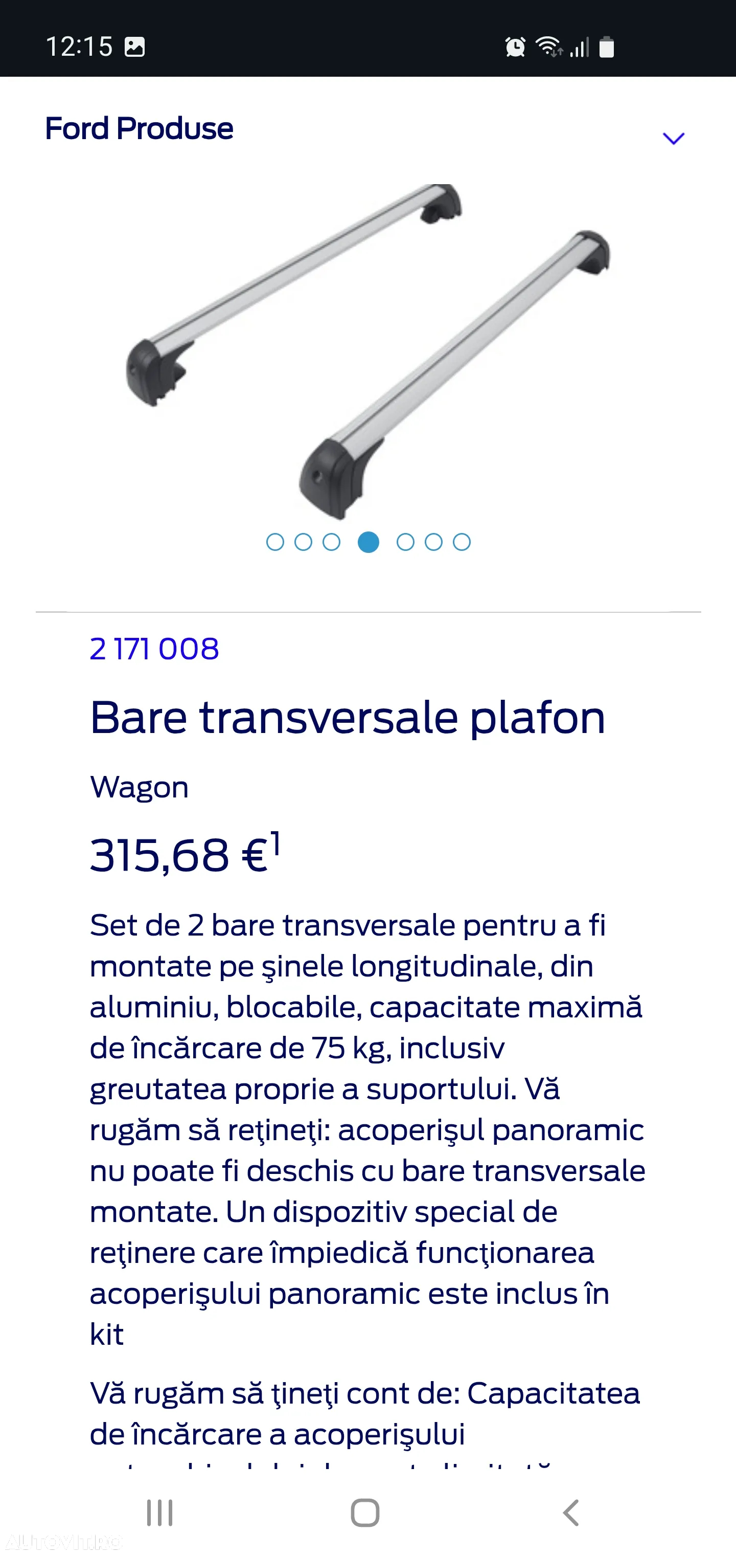 Bare Plafon Ford Puma EcoSport Originale - 4
