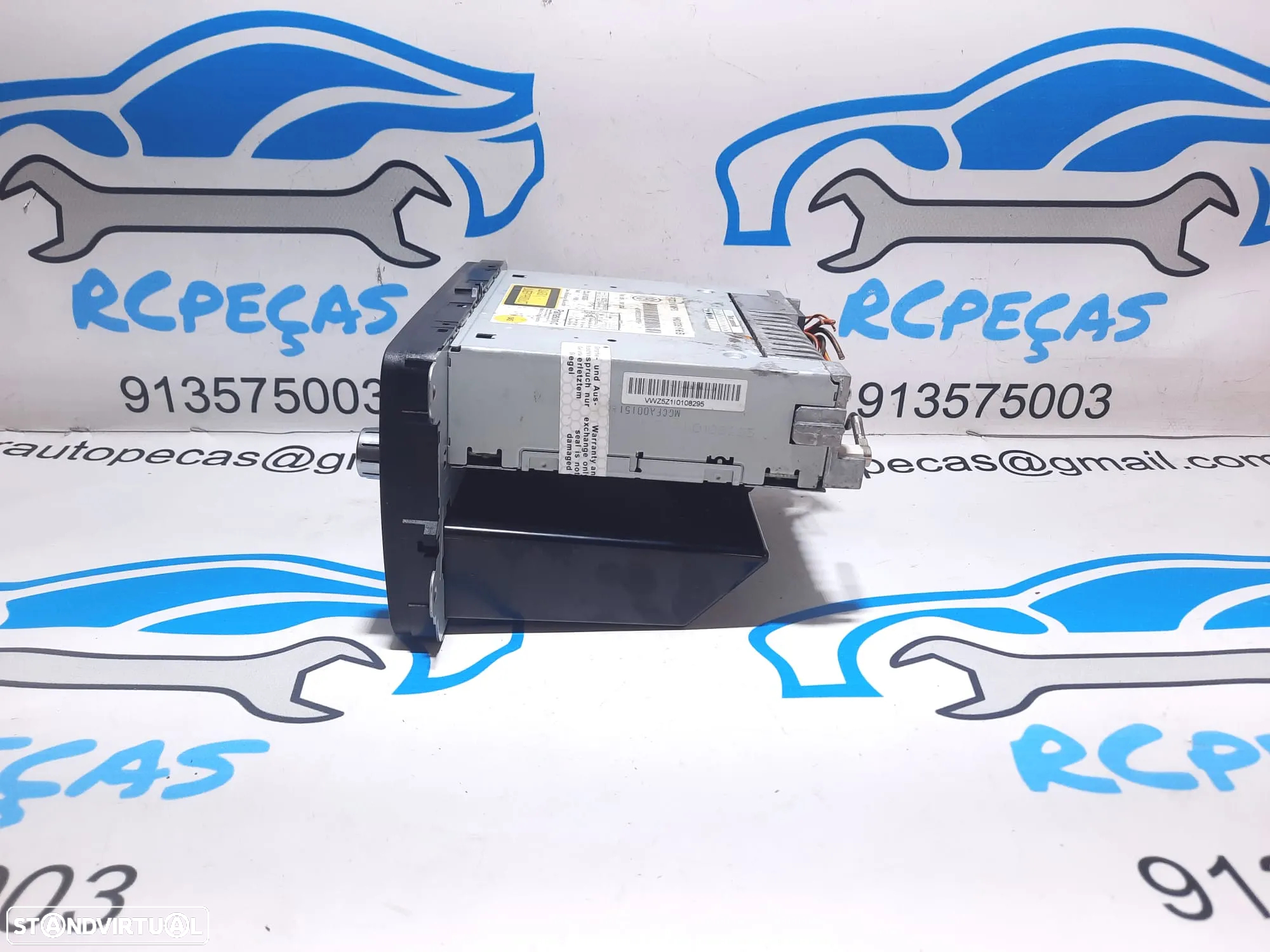 RÁDIO AUTO RÁDIO DISPLAY CD ORIGINAL VOLKSWAGEN VW GOLF VI MK6 PASSAT B6 GOLF V MK5  COMPARTIMENTO GAVETA 1KO035156B - 3