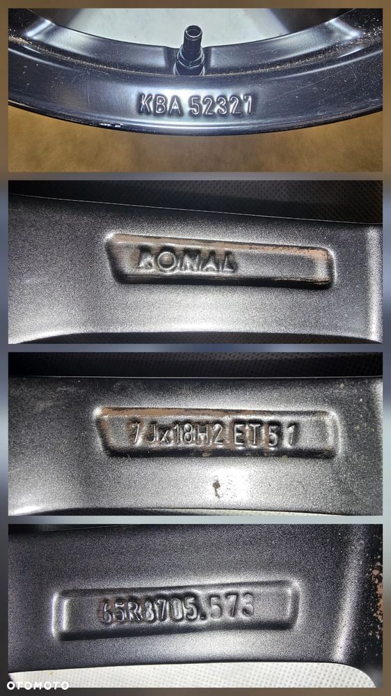 FELGI KBA52327 RONAL 7x18 ET51 5x112 AUDI VW SEAT SKODA MERCEDES - 6