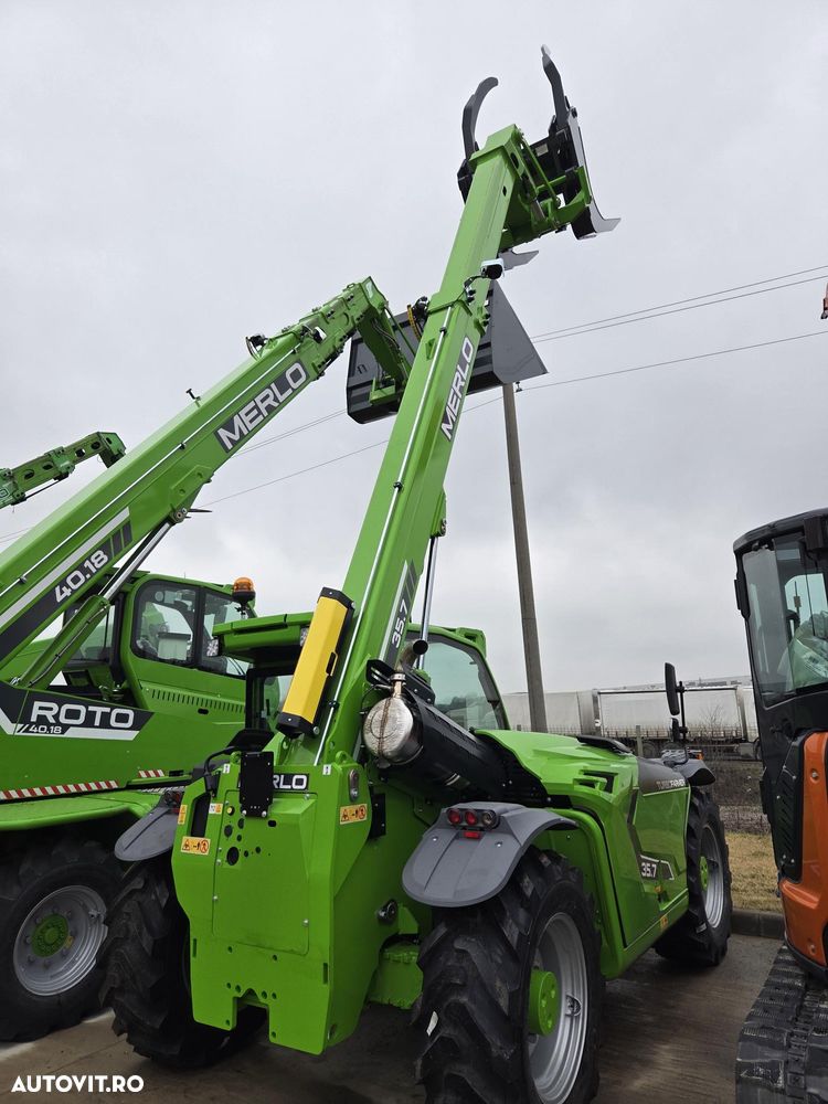 Merlo TF35.7-140, TELESCOPIC ridica 3,5t la 7m, 140CP Deutz, Aer conditionat, furci, cupa 3mc, graifer busteni, garantie 1 an, posibilitate leasing-PROMOTIE 85900 EUR+Tva - 33