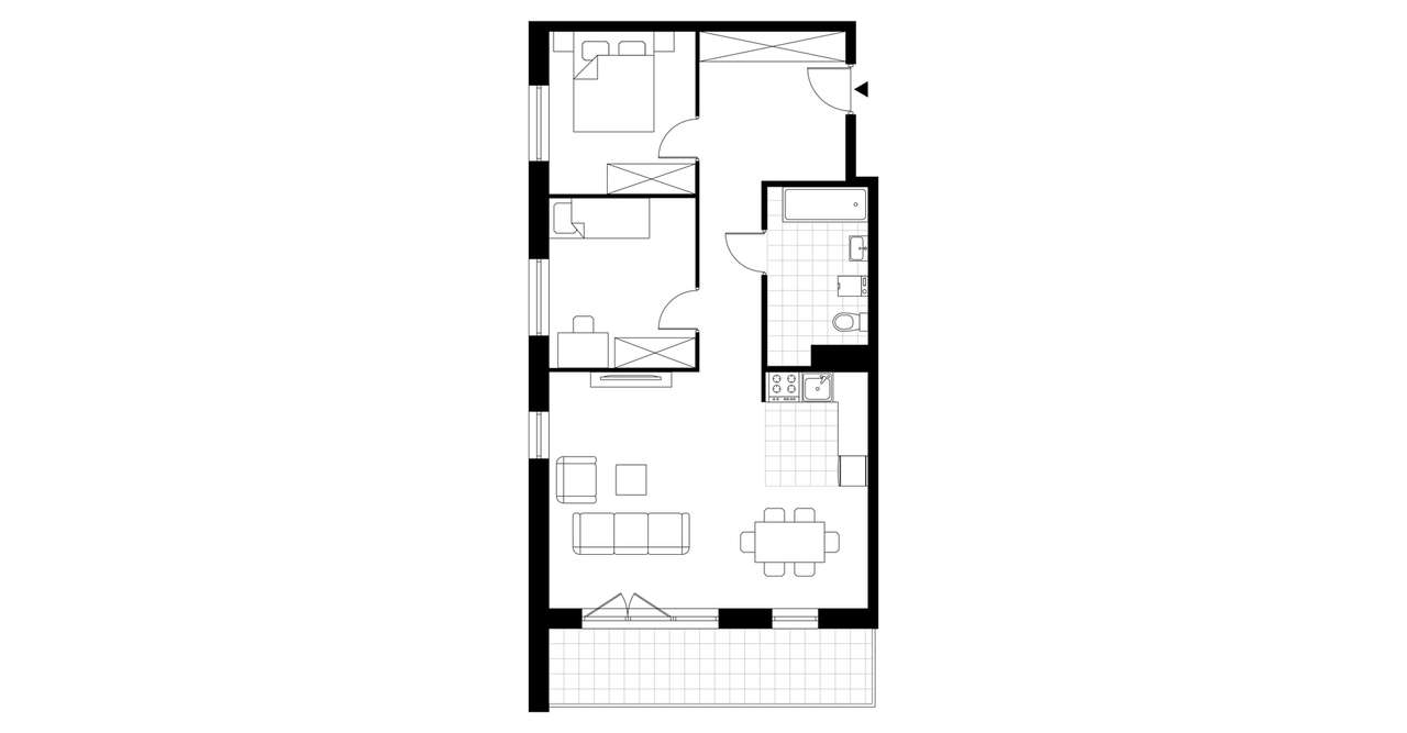 3-pokojowe mieszkanie 67m2 + balkon Bez Prowizji - Pełny obrazek: 3/5