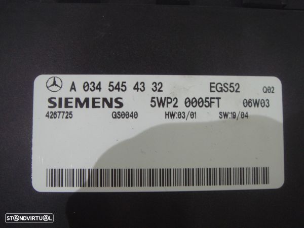 Unidade Controle Da Caixa De Velocidades Automatic Mercedes-Benz C-Cla - 3