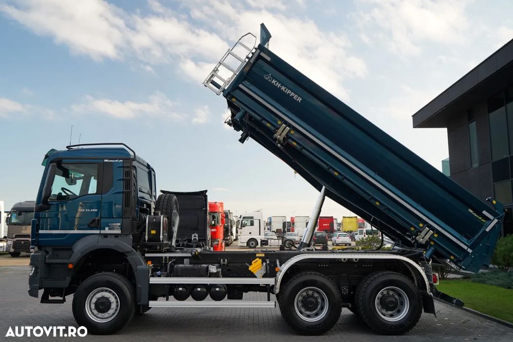 MAN TGS 33.480 / 6X6 / BASCULATOR 3 LATE / BORDMATIC / HYDROBRA / KH KIPPER / AUTOMAT / NOU / DISPONIBIL IMEDIAT / - 3